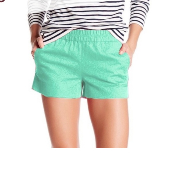 j crew green shorts